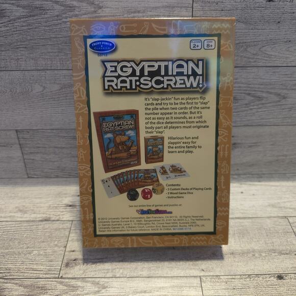 NEW! Egyptian Rat Screw The “Slap Like an Egyptian” Card Game Ages 8+ - Picture 2 of 8